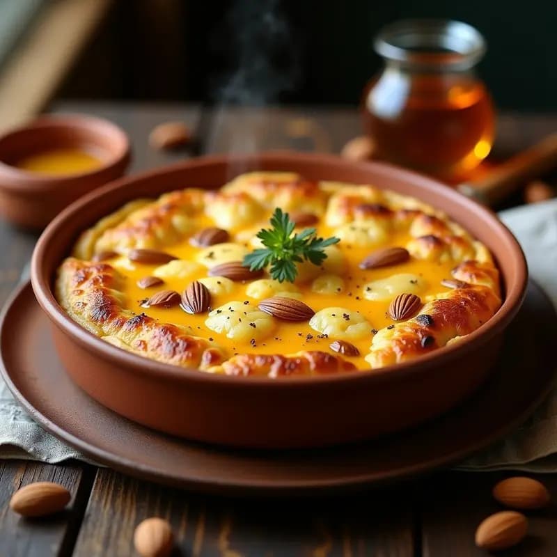BNouhat de Pollo y Almendras: Receta Argelina con Sémola y Azafrán