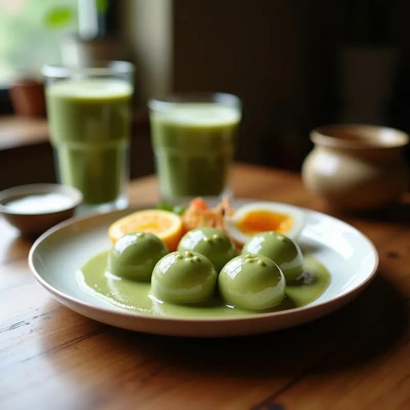 Boba Tea de Matcha y Coco: Bebida Taiwanea Energética y Sin Azúcar