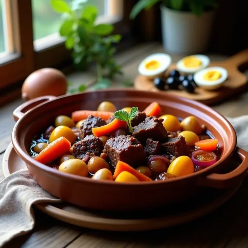 Bobeche de Carne y Verduras: Receta Argentina Tradicional en Horno Lento