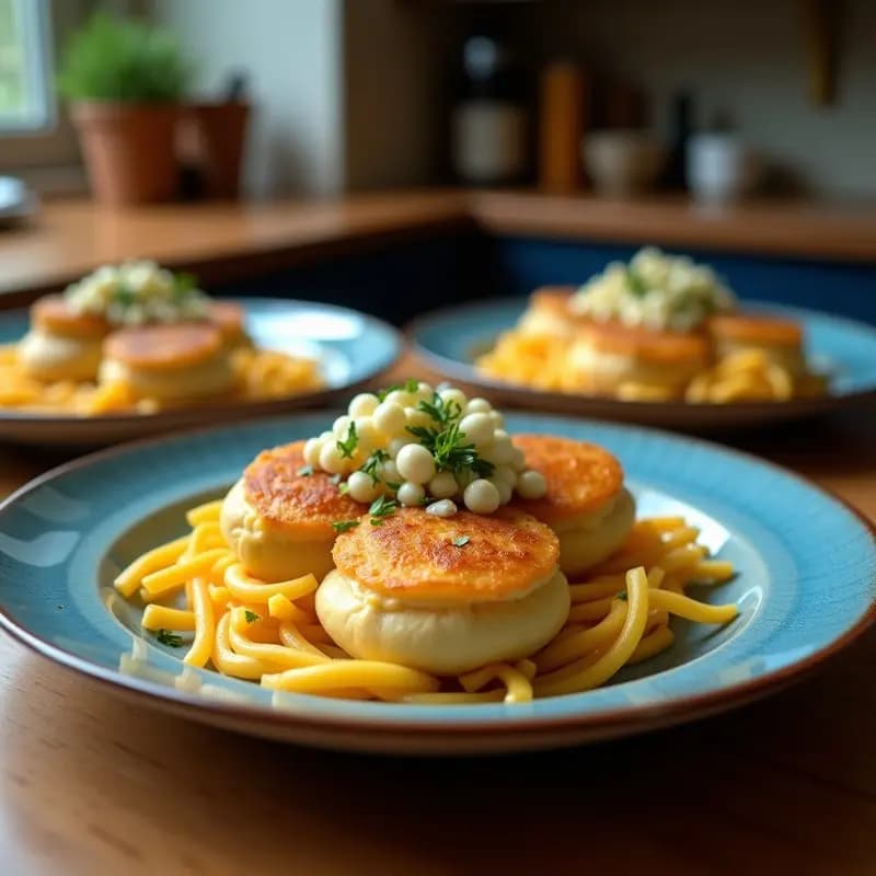 Boberg Rebanado con Queso Azul y Peras: Entrante Danés Gourmet en 10 Minutos