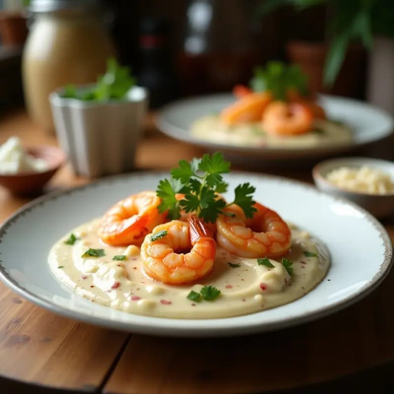 Bobo de Camarão Baiano con Leche de Coco y Cilantro: Receta Brasilera Crema de Langostinos en 20 Minutos