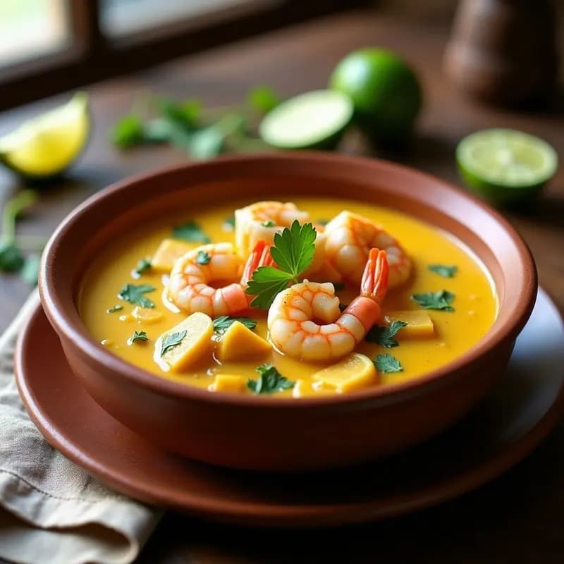 Bóbó de Camarão: Estofado Brasileño de Yuca y Gambas en 30 Minutos