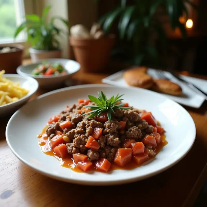 Bobotie Sudafricana con Carne Molida y Frutos Secos: Receta Especiada y Alta en Proteína