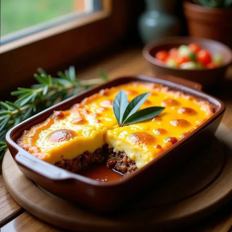 Sato Babotie Sudafricano con Carne de Res y Frutos Secos: Receta Tradicional con Toque Dulce