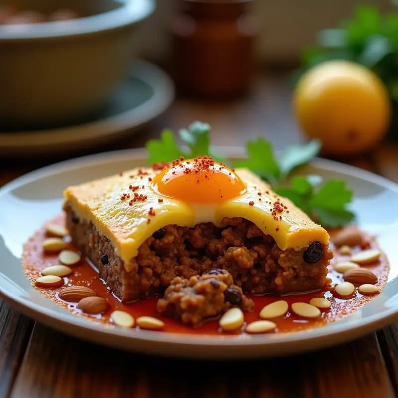 Bobotie Sudafricana con Carne de Res y Frutas Secas: Receta en Olla Lenta