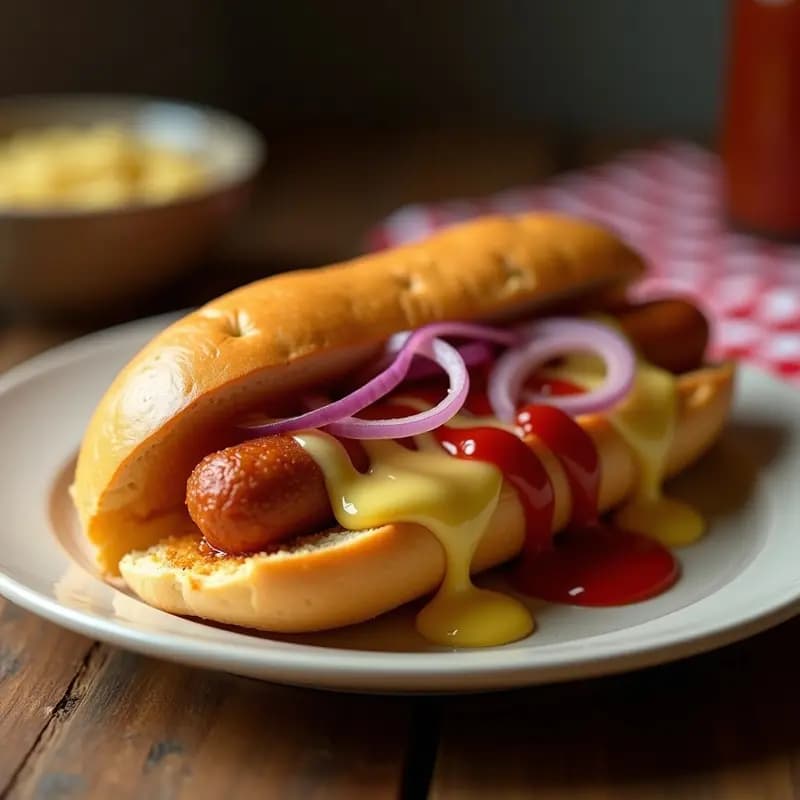 Bocadillo de Perrito Caliente Crujiente con Queso Derretido: Receta Rápida en 10 Minutos