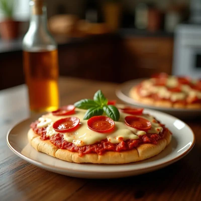 Bocadillo Pizza Frita con Queso Fundido y Pepperoni: Receta Rápida en 15 Minutos