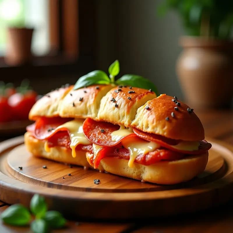Bocadillo de Queso Fundido y Pepperoni al Horno: Receta Rápida y Ultra Caliente