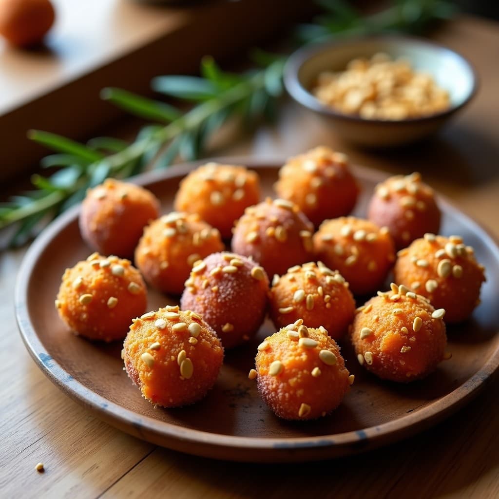 Bocaditos de Camote y Semillas de Girasol: Snack Crujiente en Airfryer Sin Aceite