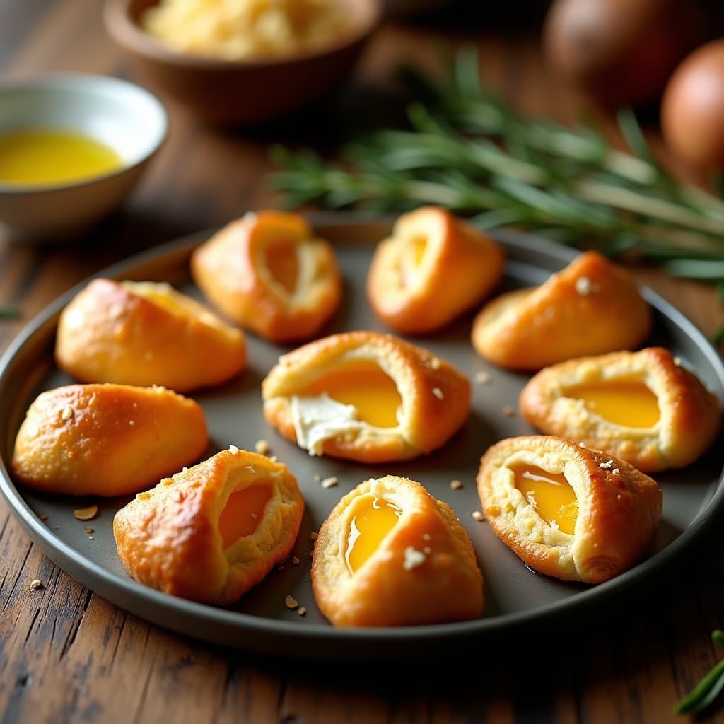 Bocaditos de Queso de Cabra y Membrillo en Hojaldre de Coliflor: Aperitivo Keto Crujiente