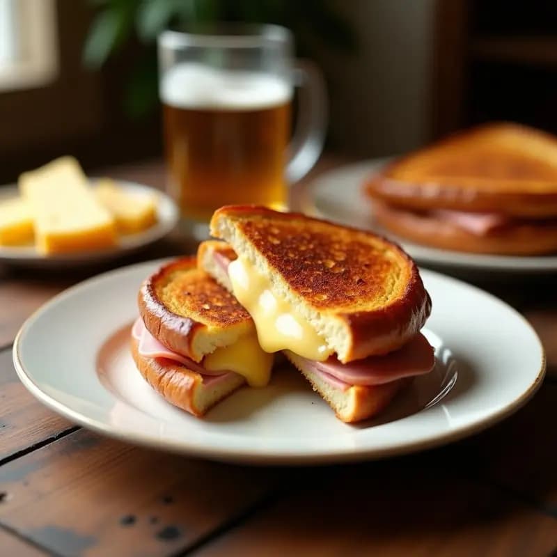 Bocata Caliente de Jamón York y Queso Fundido: Receta Rápida en 5 Minutos con Truco de Microondas