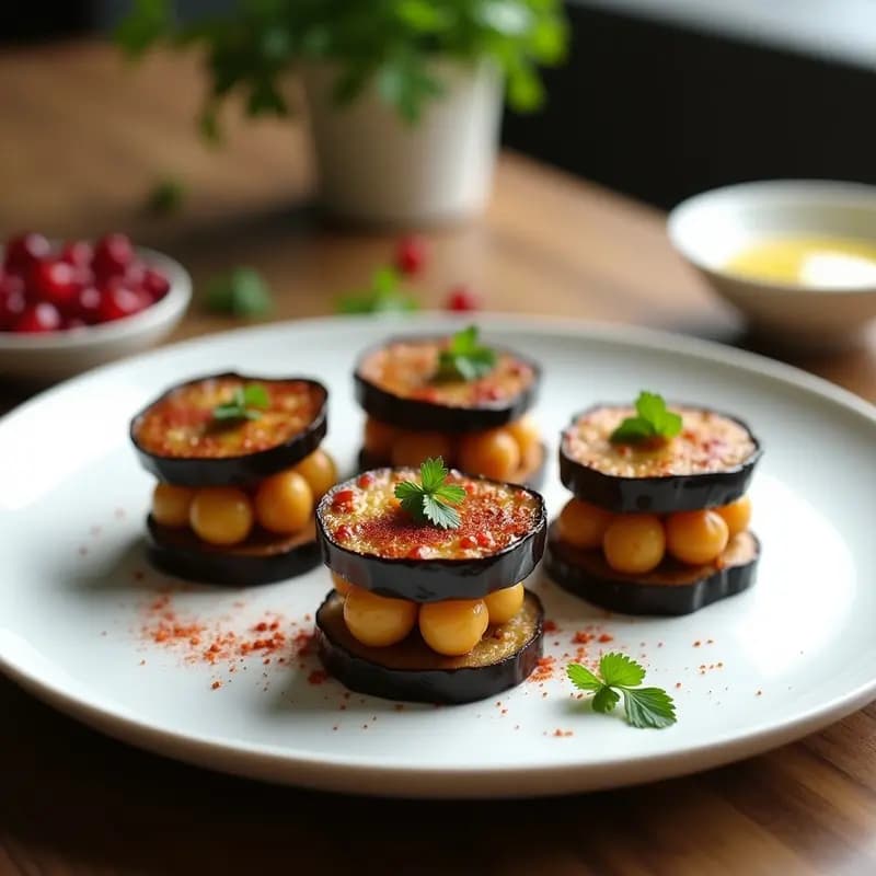 BODEGA de Berenjena y Garbanzos: Aperitivo Iraní en Airfryer Sin Aceite