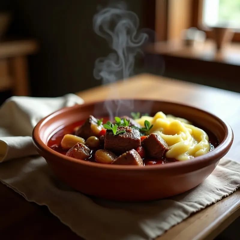 Bœuf Bourguignon Francés con Puré de Coliflor: Receta Keto en Olla de Barro