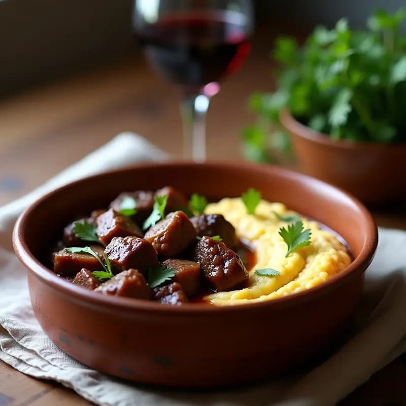 Bœuf Bourguignon Francés con Puré de Coliflor: Receta Low Carb y Alta en Proteína