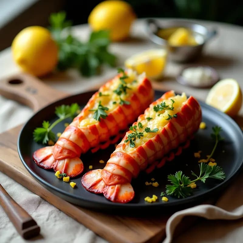 Bogavante a la Plancha con Mantequilla de Limón y Ajo: Receta Francesa Gourmet en 15 Minutos