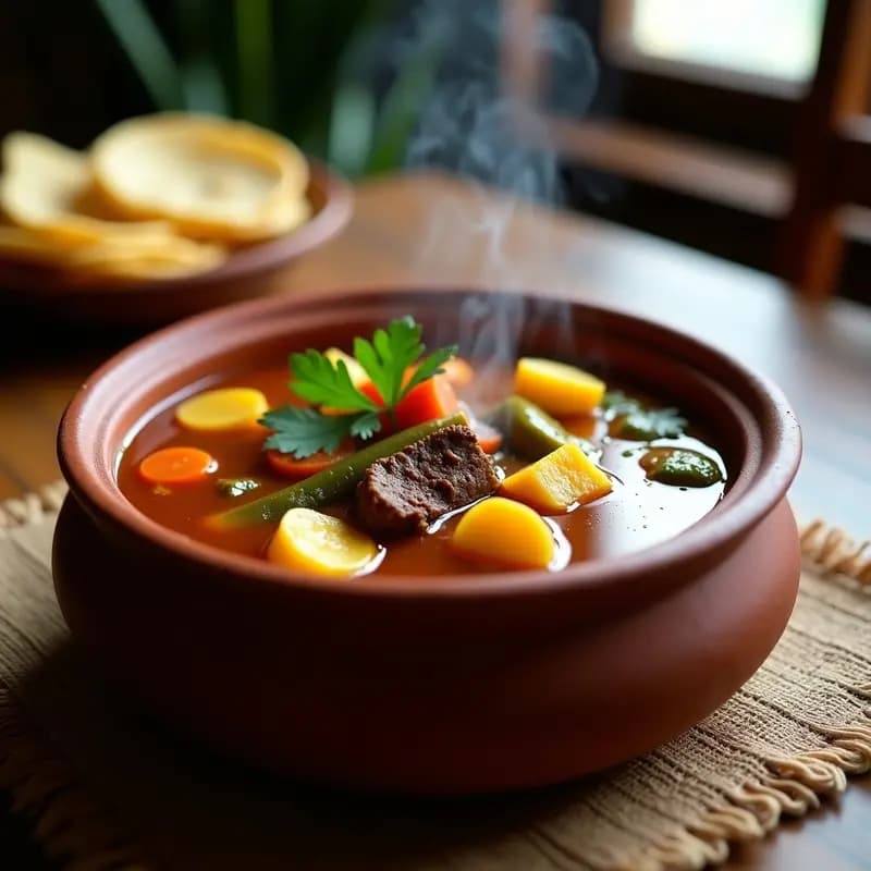 Bograch Guatemalteco de Res y Verduras: Sopa Tradicional en Olla Exprés