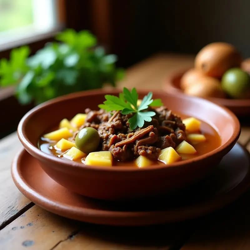 Bohío de Yautía y Carne Mechada: Receta Dominicana en Olla Lenta para Tupper