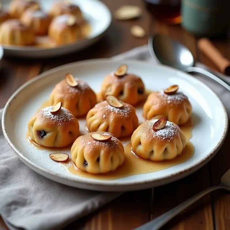 Böhmerwaldknödel Austríacos con Ciruelas y Canela: Receta de Dumplings Dulces Tradicional