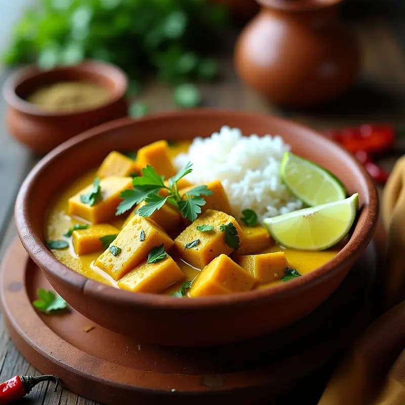 Bokkelalewa de Atún con Cúrcuma y Hojas de Mostaza: Receta de Sri Lanka Picante y Rápida