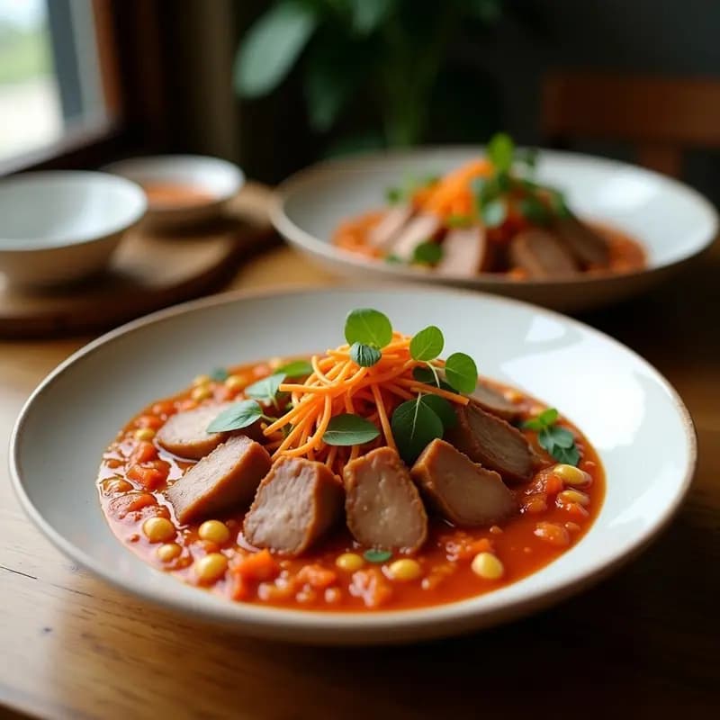 Bokkeumbap Coreano con Champiñones y Kimchi Vegano: Arroz Frito Picante en 20 Minutos