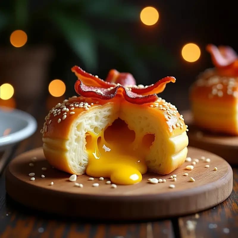 Bola de Queso Brasileña con Goaida y Bacon: Aperitivo Perfecto para Fiestas