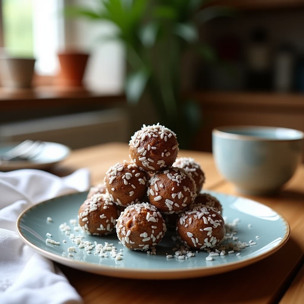 Bolas de Dátiles y Nuevo de Coco: Snack Energético Sin Azúcar y Sin Cocción