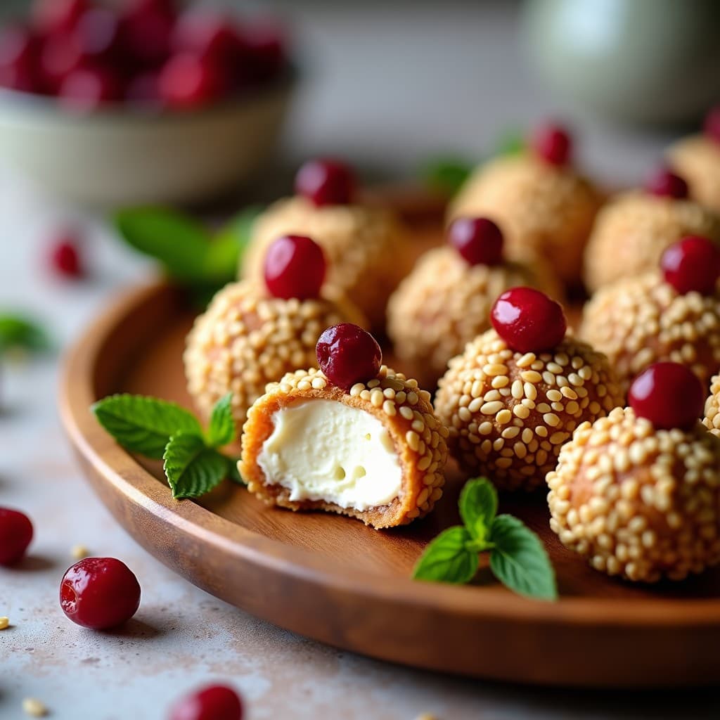 Bolas de Queso de Almendras y Cranberries: Aperitivo Keto Sin Horno y Sin Azúcar
