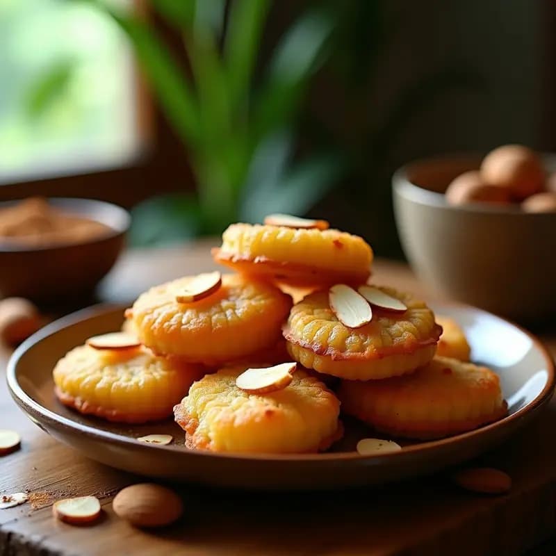 Bolenas de Plátano Macho y Queso de Almendras: Postre Dominicano Sin Harina