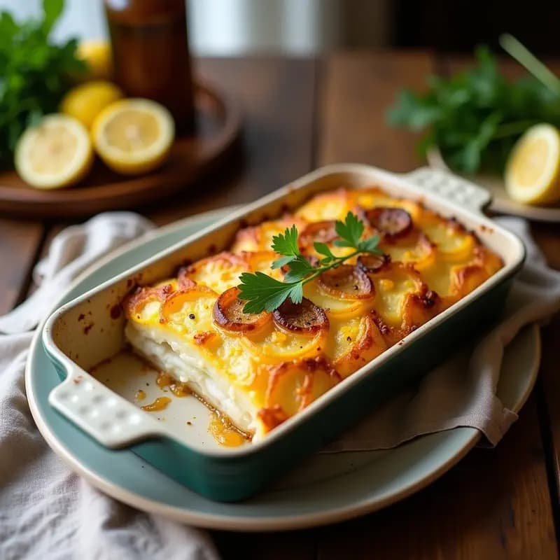 Boli de Peixe: Pastel de Pescado Portugués con Patatas y Cebolla