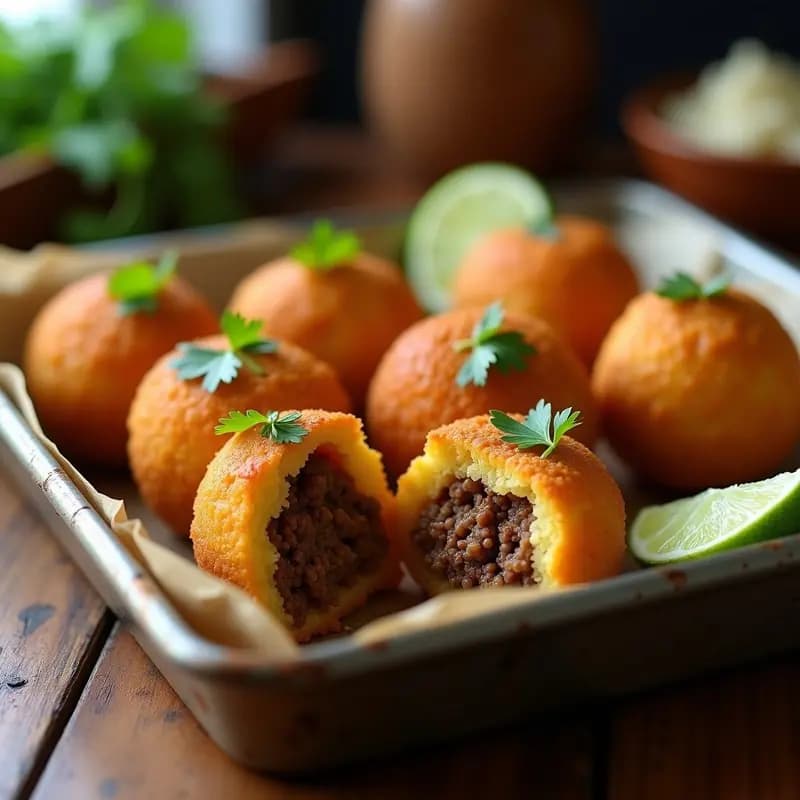 Boli de Yuca Relleno de Carne Molida: Receta Venezolana en Horno Crujiente