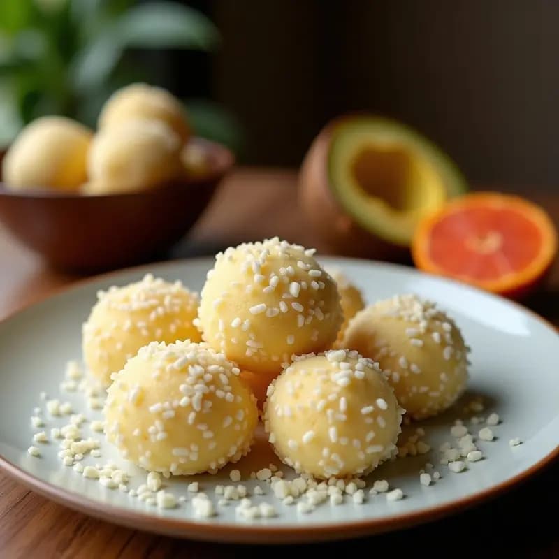 Boli de Yuca y Coco con Relleno de Guayaba: Postre Colombiano Sin Harina