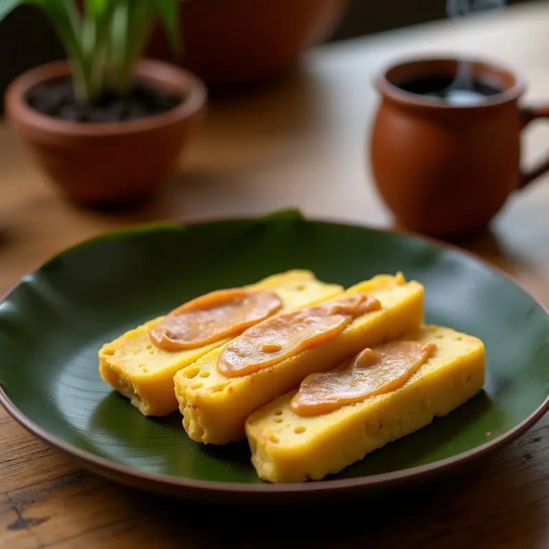 Boli de Yuca con Mantequilla de Maní y Queso Costeño: Desayuno Colombiano Energético y Tradicional