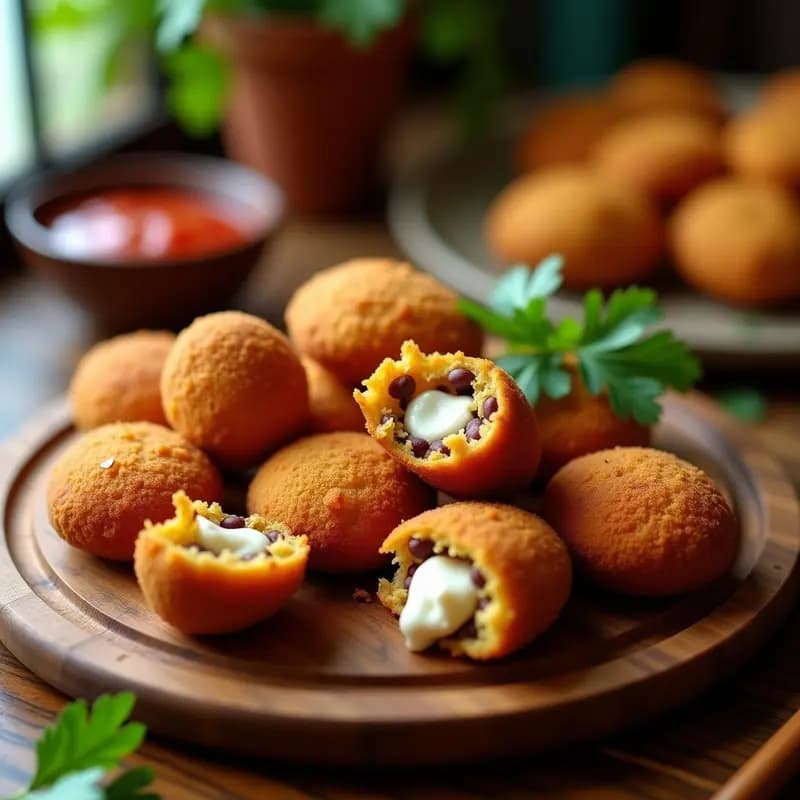 Bolinhas de Feijoada de Jackfruit: Croquetas Brasileñas Veganas y Crujientes