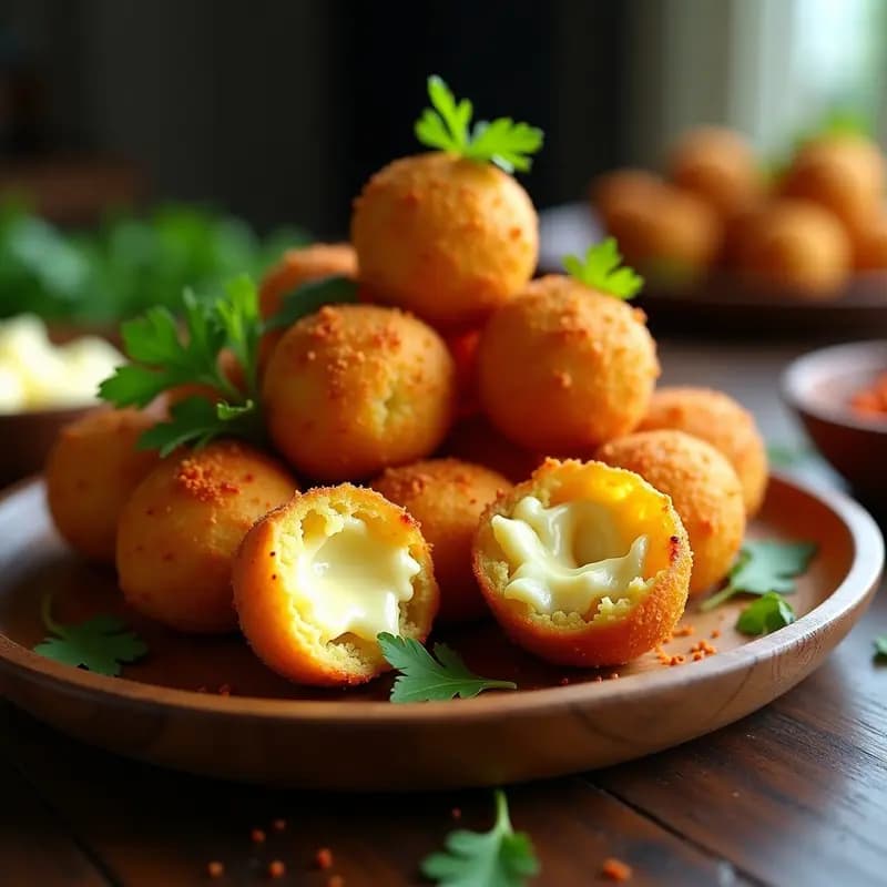 Bolinhas de Queijo de Tapioca y Queso Minas: Aperitivo Brasileño Sin Gluten en Airfryer
