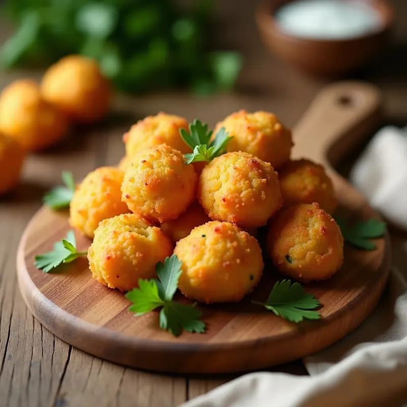 Bolinhas de Queijo Veganas: Aperitivo Brasileño de Yuca y Queso de Castaña