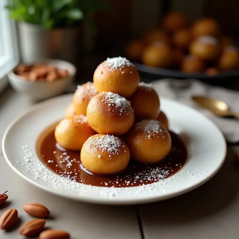 Bolitas de Arroz Inflado con Chocolate 100% y Almendras: Postre Crujiente Sin Azúcar