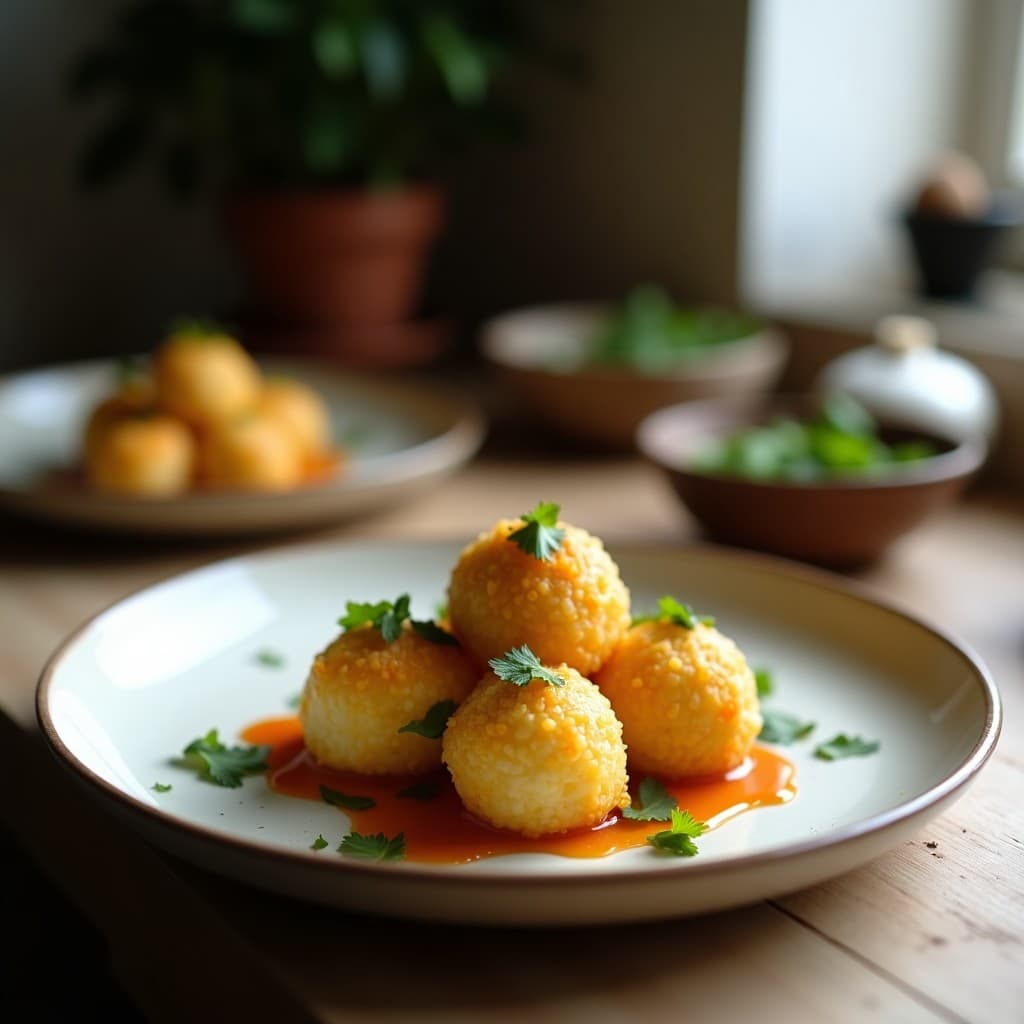 Bolitas de Arroz Integral con Algas Wakame: Aperitivo Japonés Sin Gluten en Airfryer
