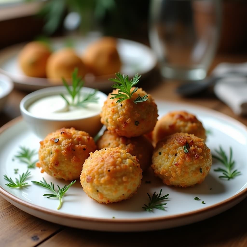 Bolitas de Arroz Salvaje con Champiñones y Hierbas Provenzales: Receta Francesa en Airfryer