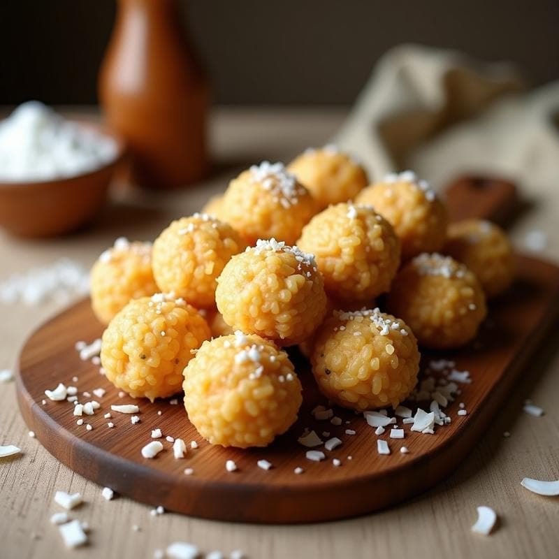 Bolitas de Arroz Inflado con Tahini y Miel: Snack Vegano Sin Horno en 10 Minutos