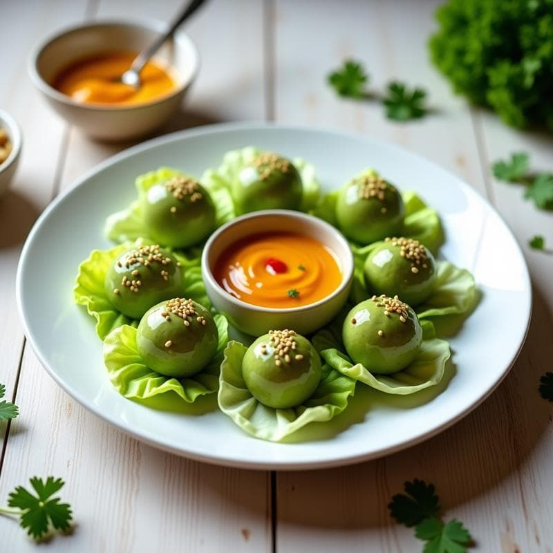 Bolitas de Atún y Aguacate con Salsa de Mango Habanero: Aperitivo Alto en Omega-3 sin Cocción