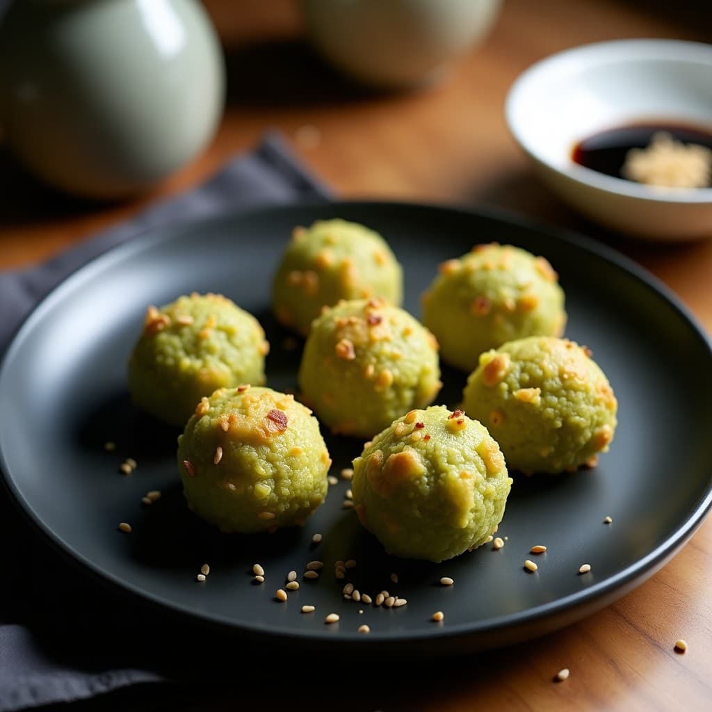 Bolitas de Atún y Matcha: Aperitivo Japonés Alta en Omega-3 en Airfryer
