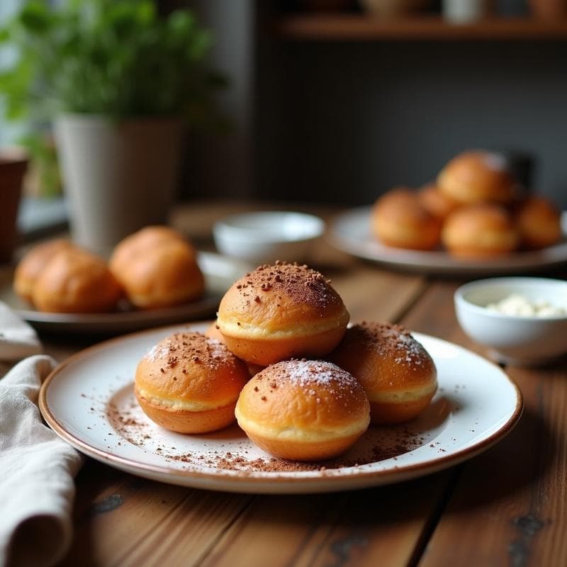 Bolitas de Avena y Cacao con Relleno de Crema de Mandorla: Postre Sin Horno y Sin Azúcar