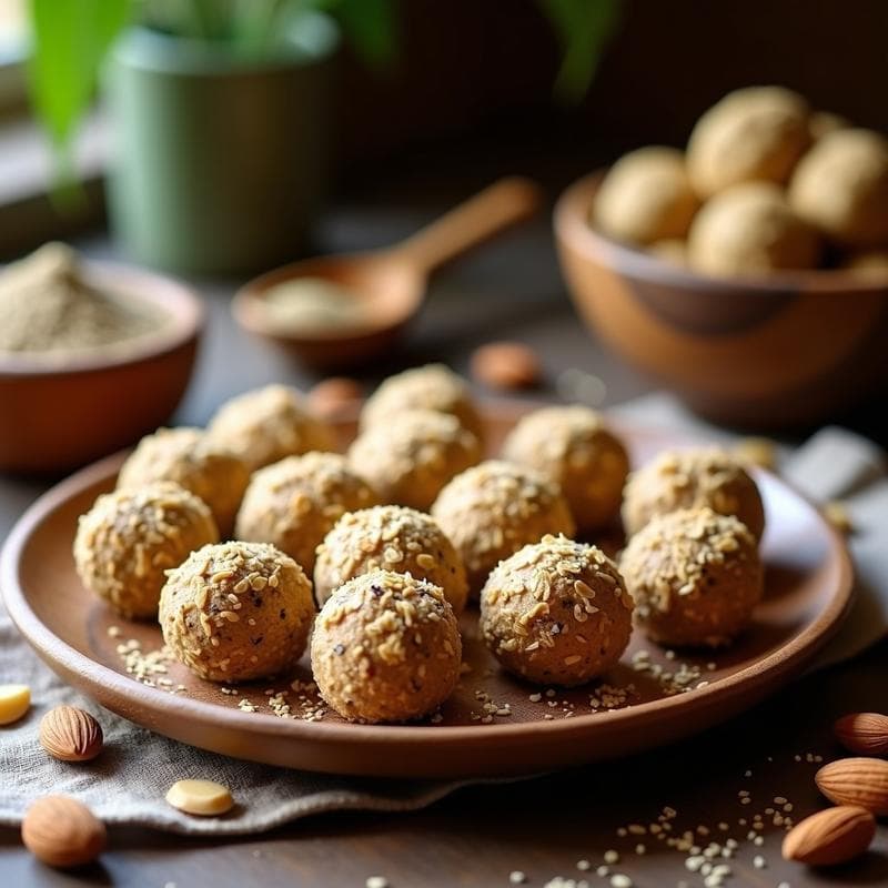 Bolitas de Avena y Polvo de Maca: Snack Energético Peruano Sin Horno