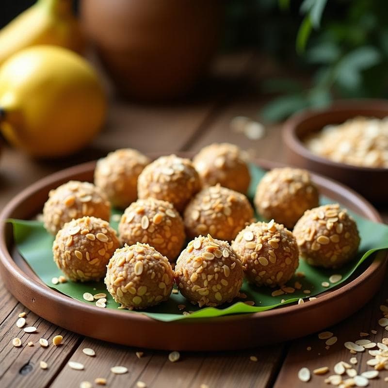 Bolitas de Avena y Polvo de Baobab: Snack Energético con Superalimentos Africanos