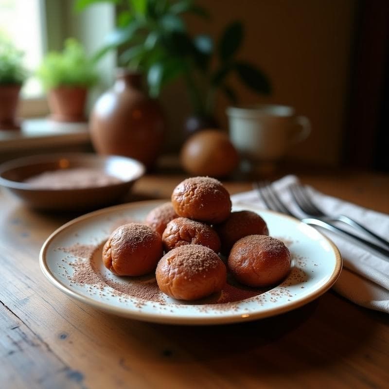 Bolitas de Cañihua y Dátiles con Cacao: Snack Energético Andino Sin Horno