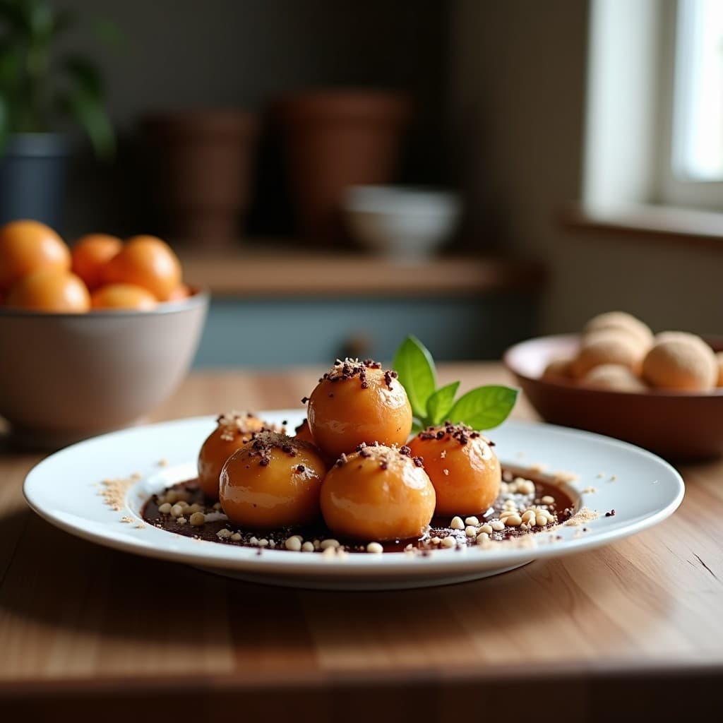 Bolitas de Caqui y Coco con Cubierta de Chocolate 100%: Snack Vegano Sin Azúcar