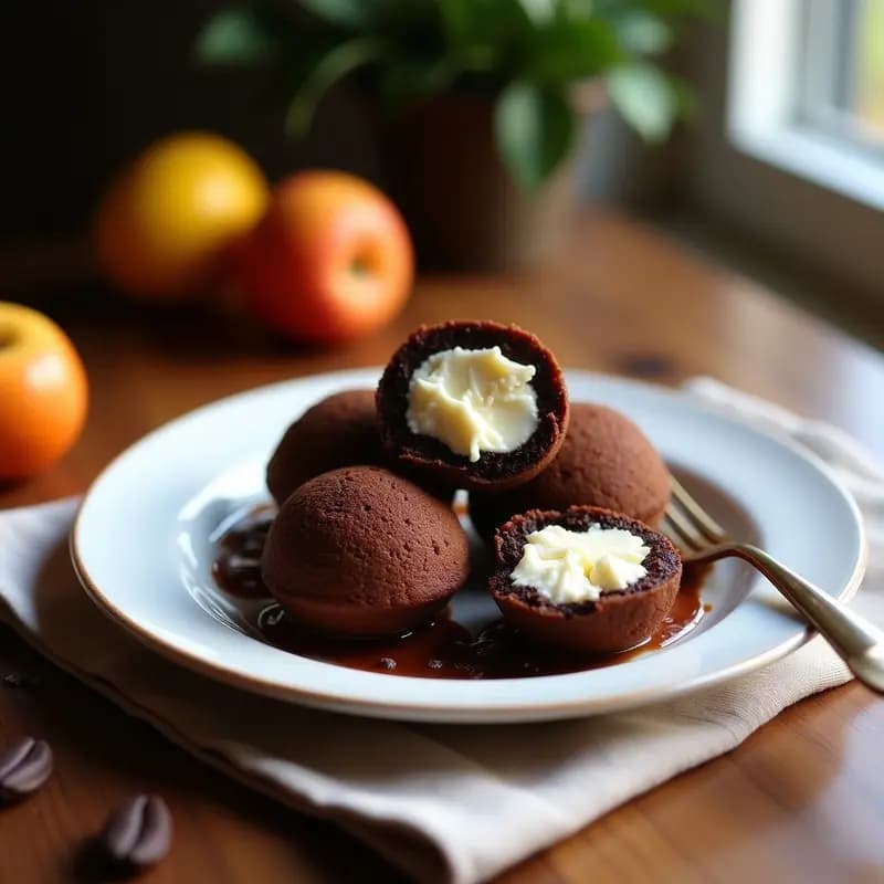 Bolitas de Chocolate y Queso Crema con Cacao Puro: Postre Colombiano Keto en 10 Minutos