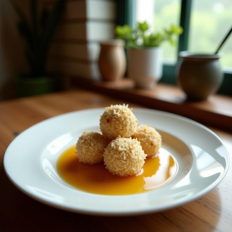 Bolitas de Coco y Macadamia con Esencia de Pandan: Postre Tailandés Vegano y Sin Horno