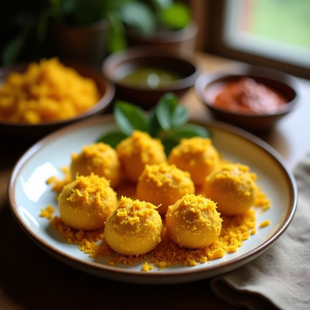 Bolitas de Cúrcuma y Coco Rallado: Snack Vegano Antiinflamatorio en Airfryer