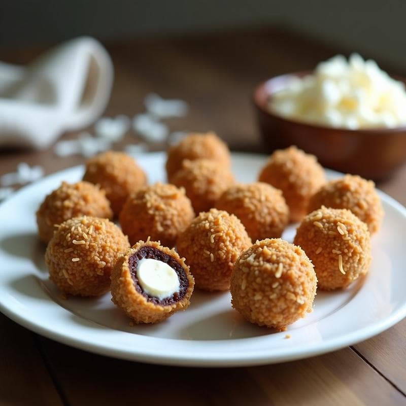 Bolitas de Dátil y Almendra con Relleno de Queso de Cabra: Snack Keto Sin Horno